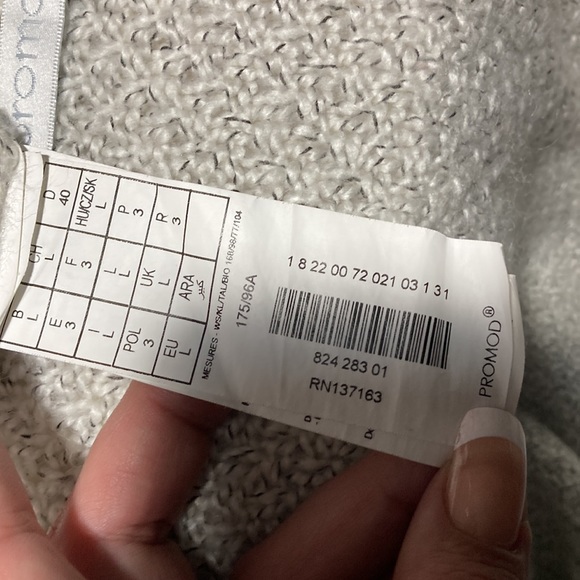 Promod cocoon sweater Sz L - Picture 6 of 7